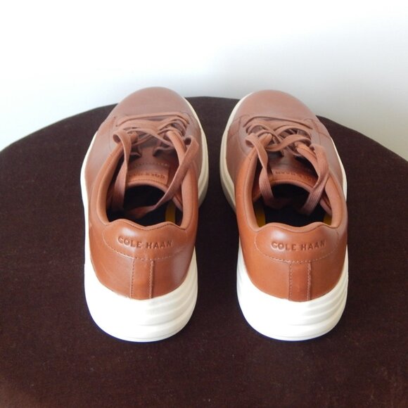 NEW Men's Cole Haan Grand Plus Modern Craft British Tan C39623 LACE-Up Shoes - Picture 4 of 8